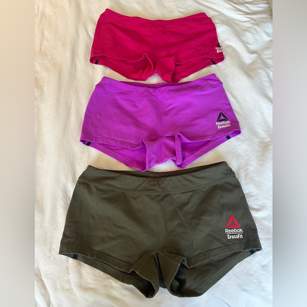 3 Pair Reebok CrossFit Games Chase booty shorts